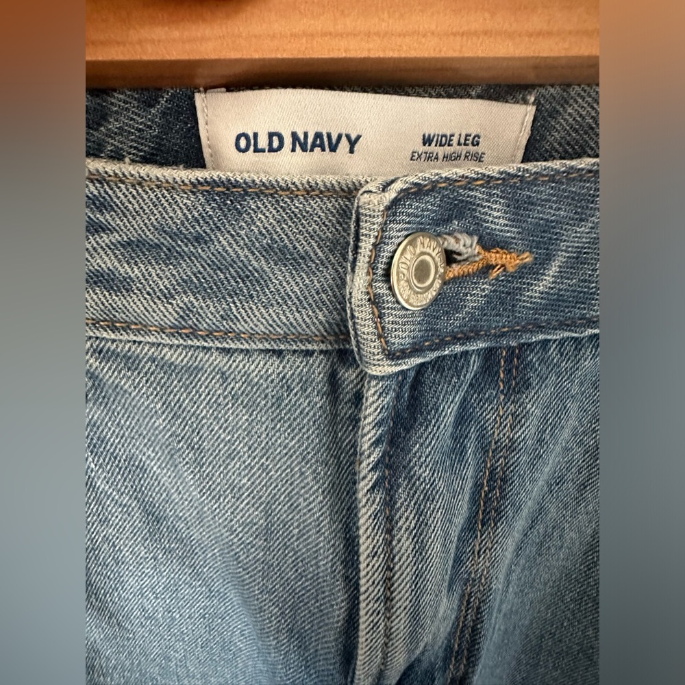 Old navy wide leg high waisted jean size 8